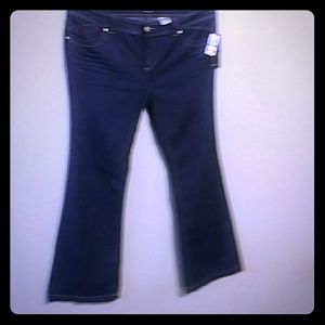Baby Phat flare dark denim jeans plus size